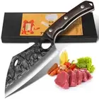 Handmade Forged Boning Knives Fishing Meat Cleaver Bone Slaughter Butcher Knife