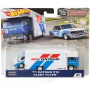 Hot Wheels Collectors 2019 Hot Wheels Team Transport '71 Datsun 510 Fleet Flyer