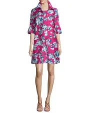 $798 NEW Diane von Furstenberg DVF Philippa Mikado Ruffle Sleeve Coat Pink 4 6