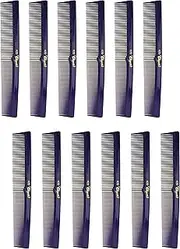 7 Inch Hair Cutting Combs. Barber's & Hairstylist Combs. Purple 1 DZ.