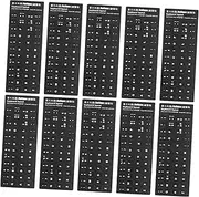 SHINEOFI 10pcs Italian Language Keyboard Stickers Cover with White Lettering Easy to Apply Protector for Students and Language Learners