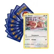Card Pokémon Portuguese - Eevee Holo Promo SWSH175 + 10 Cards in Portuguese