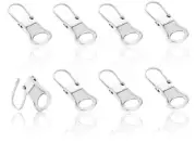 8Pcs Silver Zipper Pull ReplacementZipper Pullers Detachable Zipper Tab Repai...