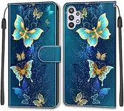 TOMYOU Mobile Phone Case for Samsung Galaxy A32 5G, Shockproof Flip Case with Stand Function, Card Slot, Magnetic Closure, Mobile Phone Case Compatible with Samsung Galaxy A32 5G