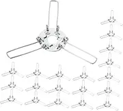 Veemoon Spring Clamp Clamps Lighting Clips Heavy Duty 3 Fork Clip on Adapter for Lampshade Holder Replacement