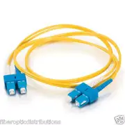 3M SC-SC Duplex 9/125 Single mode Fiber Optic Patch Cable Cord (Yellow)- 78654