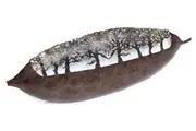 Leaf Shape 3D Decorative Metal Wall Art Decor with Tealight Candle Holders