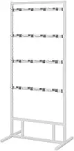 4 Floors Display Stand, Slipper Rack, Multifunction Socks Underwear Gloves Ornament Retail Store Storage Rack, Boutique Clothing Store Organizer, Height Adjustable (Color : White, Size :