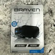 Braven BRV-1 Bluetooth Waterproof Rugged Wireless Speaker - Black and Cyan