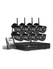 [UL-Tech] Wireless CCTV Security System 8CH NVR 8 Bullet 3MP Cameras 1TB