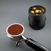 Spirographic Planetary Gear Spinning Espresso WDT Tool, Espresso Distribution Tool Compatible with 58/54/53/51MM Portafilter Baskets, Espresso Needle Stirrer (Black and Gold, 53mm and 54mm)