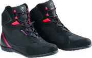 DIFI Miles Motorcycle Shoes, black-red, Size 40 for Men Black Red