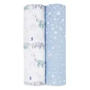 aden + anais rising star 2pk muslin swaddles
