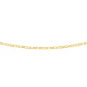 9ct Gold 50cm Solid Oval Belcher Chain