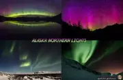 Alaska Northern Lights Guide Aurora Borealis Waterproof Card