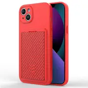 For iPhone 13 TPU Phone Case Protective Phone Cover with PC Slide Card Holder