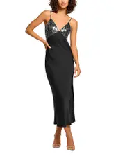 Ramy Brook Nadiene Sequinned Bodice Dress