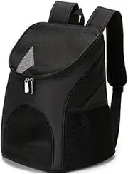 KLONRZXSD Factory Direct pet Bag, Portable Bag for Outdoor use, cat and Dog Backpack, Foldable pet Chest Backpack(L,Black)