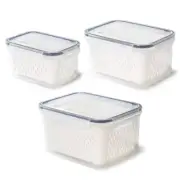 Double-layer Draining Box Food-grade Garlic Fresh-keeping Storage Box