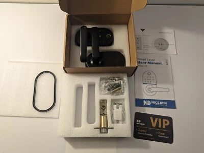 NICE DIGI Keyless Smart Lock Front Door Fingerprint Keypad Entry Biometric Knob