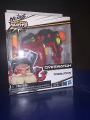 NERF Microshots Overwatch Torbjorn Blaster Gun with 2 Darts NEW Toy Gift