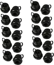 MUCKLILY Cable Management Mountable Cord Holders 20 Pcs Round Nylon Wire Buckle