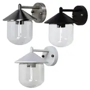 Monza Outdoor Wall Light in Stainless Steel, Black or White
