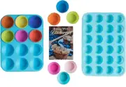 Silicone Muffin Pan 12 Cup Baking Pan /24 Mini Cupcake Pan- Baking Kitchen Molds
