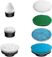 Qeffmion Electric Spin Scrubber 7 Pack Brush Heads, 7 Replaceable Brush Heads for Electric Cleaning Brush，Portable Power Scrubber Spare Brush Heads for Cleaning Bathroom,Shower,Kitchen,and Floor Tile