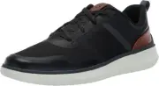 Cole Haan Men's Generation ZEROGRAND TXT Sneaker 7.5, Black/British Tan/Ivory