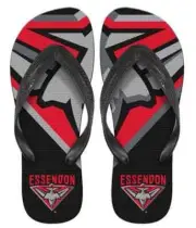 Essendon Bombers AFL Mens Beach Thongs Sizes S-L BNWT