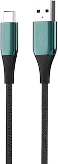 Pro Cable P8200A Braided USB C Cable, Type A to USB C Fast Charger [Thickened Copper Core] [Real 6A High Current] Fast Charge Cord for Samsung, Nokia Switch and All Type C (A to C Cable, Green)