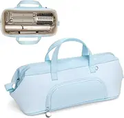 [Lotour] Hair Tools Travel Case Bag for Shark HD430 Flex Style/Dyson Supersonic Hair Dryer/Dyson Airwrap, Portable Travel Storage Organizer for Hair Attachments (Blue)