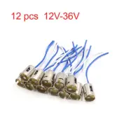 12pcs BA15D Light Bulb Dual Head Wiring Harness Socket Connector 12V-36V for Car
