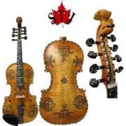 Deluxe fancy Norwegian fiddle 4/4 violin 8 strings of professional concert