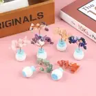 1pcs Mini Crystals Money Tree Amethyst Gemstone Trees Feng Shui Home De_i;