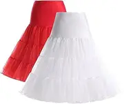 [Boolavard] 26" Retro 50s Underskirt Swing Vintage Petticoat Fancy Net Skirt