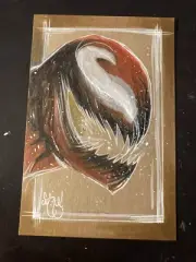 CARNAGE VENOM Original Art by Chris McJunkin Acrylic on Chipboard 2025 NEW!