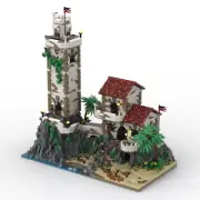 MOC-119841 Medieval Town Port Sauvage: Old Guard House and Tower 5101 Pieces MOC