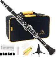 Yasisid Bb Clarinet - Band Clarinet for Beginner, with Clarinet Stand, Mouthpiec