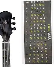 Bass Fretboard Stickers | Fretboard Poster Easy to Read,Fret Map Sticker for Kids, Guitar Fretboard Poster, Learning Guitar for Beginners Kids, for Acoustic Guitar
