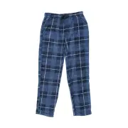 Perry Ellis Portfolio Mens Fleece Plaid Sleep Pant Dutch Blue Size L