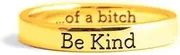 [DIOWUS] Be Kind Of A Ring For Women，Creative Ring For Teen Girls The Best Friend Of The Sisters In The Sorority Inspirational Stainless Steel Rings Friendship Gift Jewelry