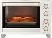 Electric Oven, Multifunctional Large-Capacity 25l Oven Home Smart Oven 60-230℃ Precise Temperature Control Double Knob Design for Even Cooking Suitable for Baking