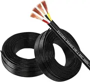 18/20/22/24/26/28 Gauge 4 Conductor Electrical Wire 30FT-200FT Power Cable 18/20/22AWG，UL Certified Low Voltage Cable Oxygen-Free Copper Hookup Wire PVC Cable(50ft,20AWG-4C)