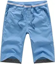 [ROBO] Men's Stretch Sport Shorts Fintness Outdoor Beach Leisure Plus Size Pants
