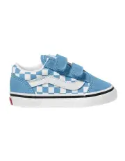 [Vans] Old Skool V Check Infant Sneakers in Heritage Blue