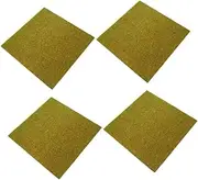 Toyvian 4Pcs Artificial Turf Model Grass Mat for DIY Sand Table Micro Landscape Realistic Synthetic Lawn for Model Decorations Versatile and Durable Fake Grass for Creative