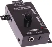 Redback Dual Input 15Watt Microphone & Stereo Audio Power Amplifier