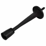 Box of 20- 3-1/8" Projection-Matte Black Cast Door Stops